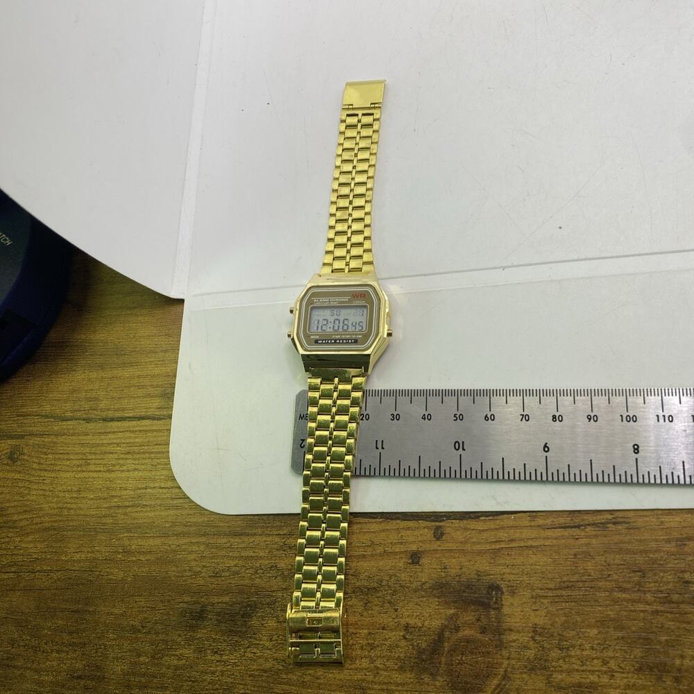 Vintage Silver Multi Function Sports Watch Unisex Watch New Battery Works - Picture 5 of 6